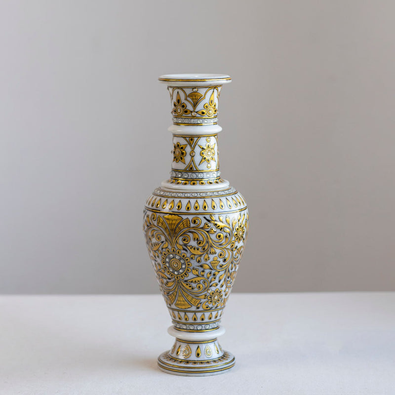 Marble Handpainted Flower Vase