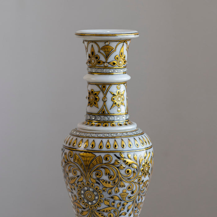 Marble Handpainted Flower Vase