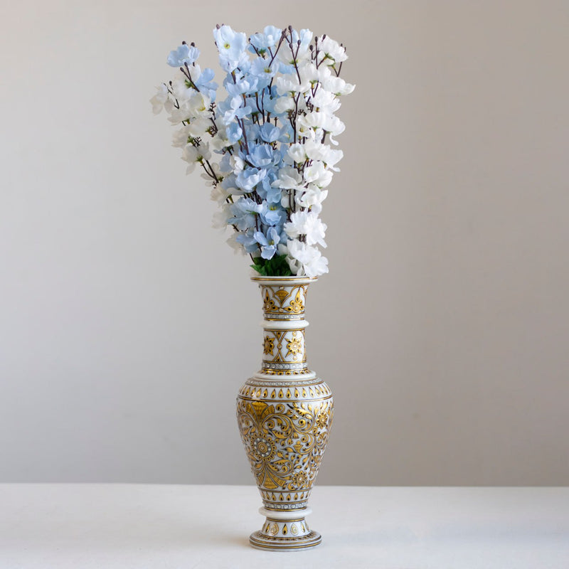 Marble Handpainted Flower Vase
