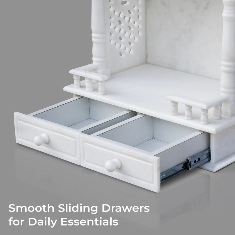 Marble Temple Blue Inlay - Handicraft Bazaar