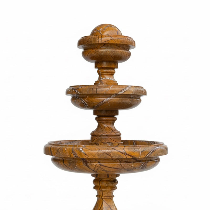 Marble Fountain Rainforest Brown (3 Tier) - Handicraft Bazaar