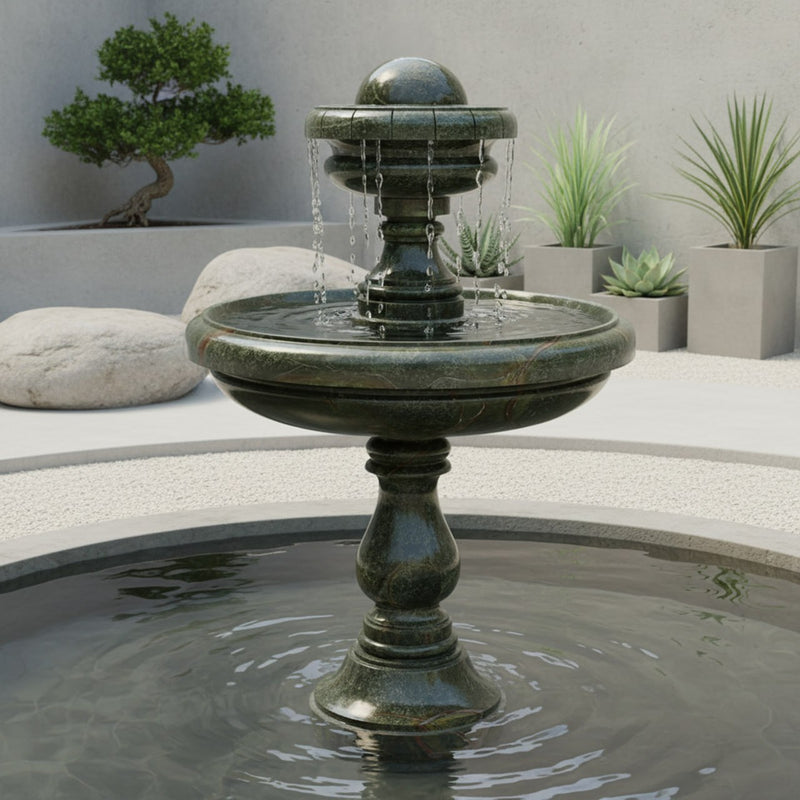 Marble Fountain Rainforest Green - Handicraft Bazaar