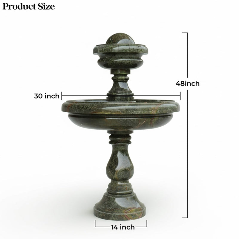 Marble Fountain Rainforest Green - Handicraft Bazaar