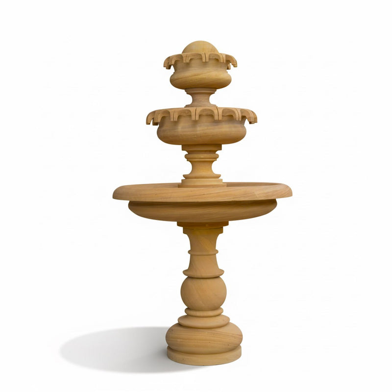 Sandstone Fountain (3-Tier) - Handicraft Bazaar