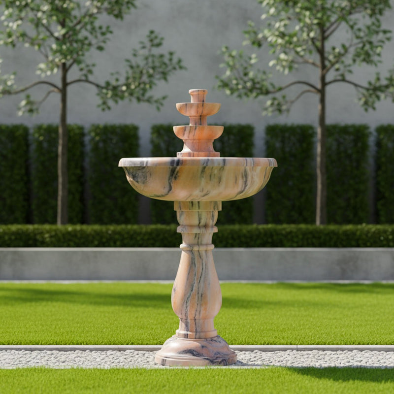 Marble Fountain Makrana Pink - Handicraft Bazaar