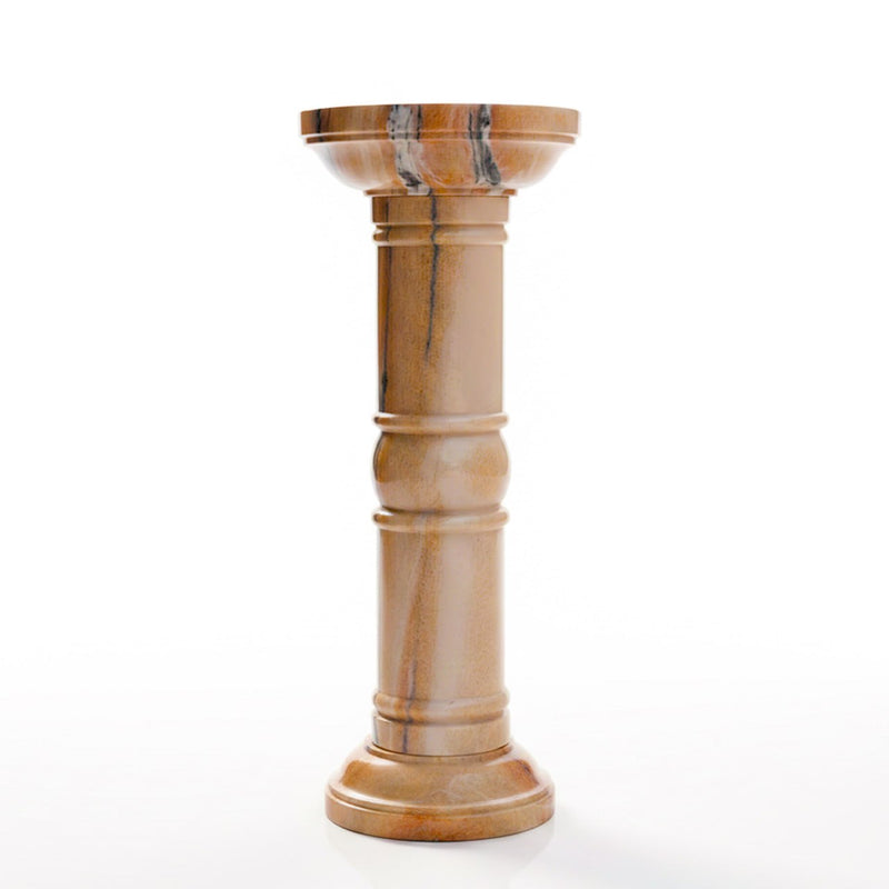 Marble Pedestal Pink - Handicraft Bazaar