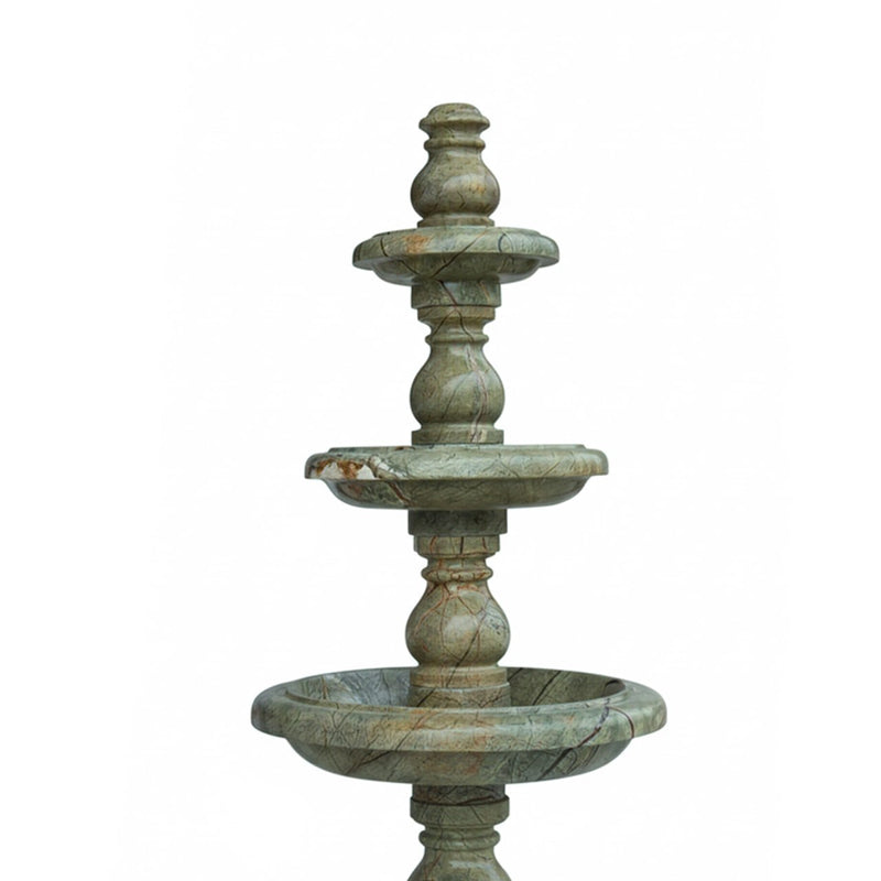 Marble Fountain Rainforest Green(3-Tier) - Handicraft Bazaar