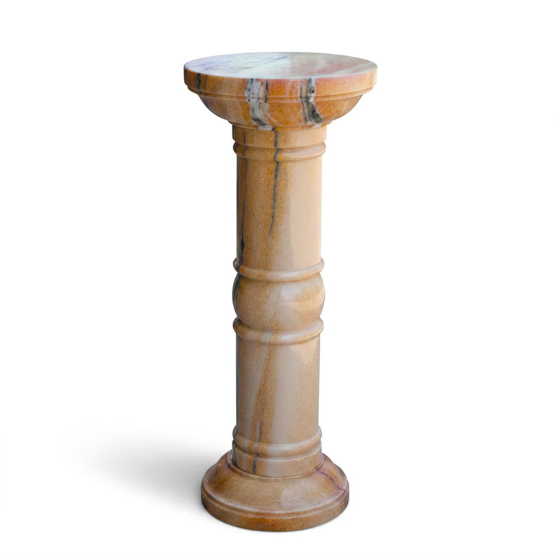 Marble Pedestal Pink - Handicraft Bazaar