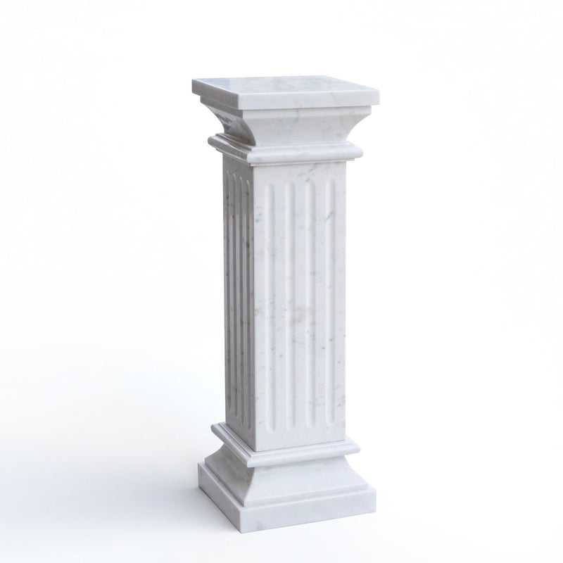 White Marble Pedestal- Handicraft Bazaar