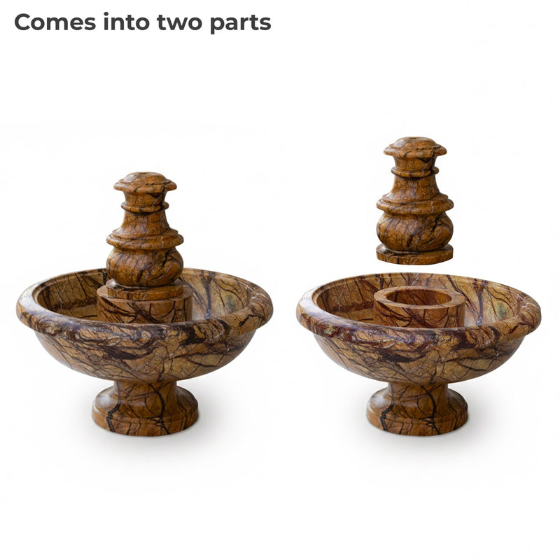 Marble Fountain Rainforest Brown(Small) - Handicraft Bazaar