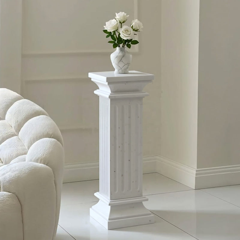 White Marble Pedestal- Handicraft Bazaar