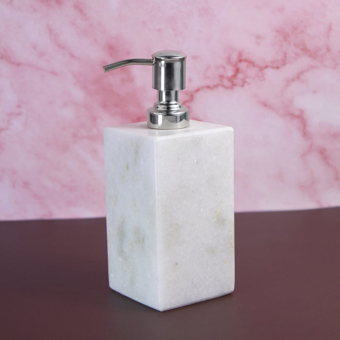 Marble Soap Lotion Dispenser (White) | Handicraft Bazaar