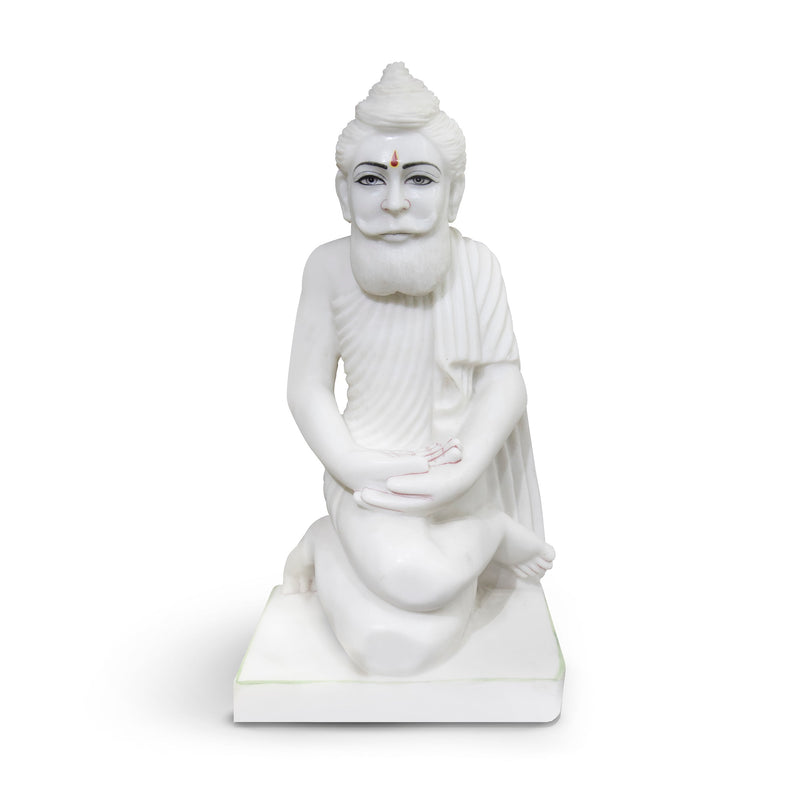 Loknath Baba, White Marble Statue - Handicraft Bazaar