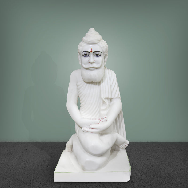 Loknath Baba, White Marble Statue - Handicraft Bazaar