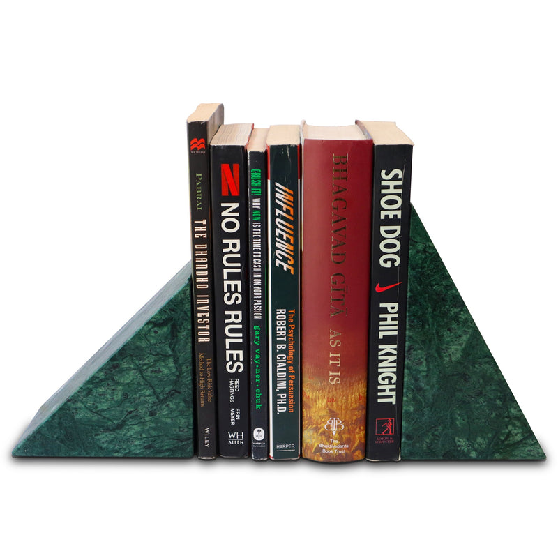 Marble Bookends (Green) | Handicraft Bazaar