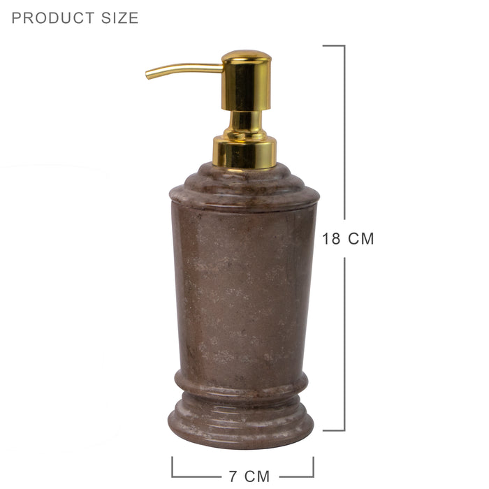Marble Soap Lotion Dispenser (Bronze Armani) | Handicraft Bazaar