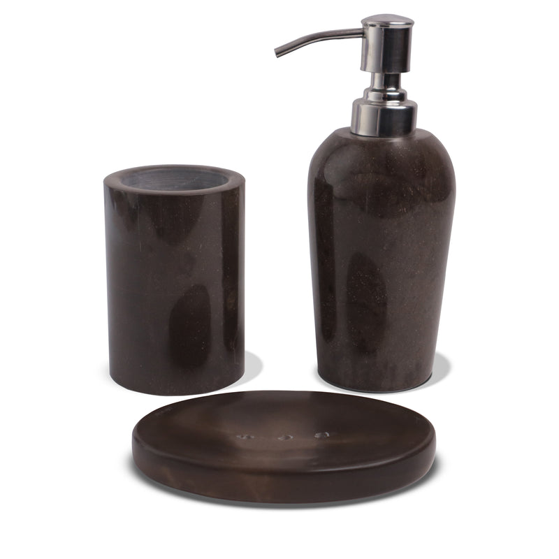 Marble Bathroom Set Bronze - Handicraft Bazaar