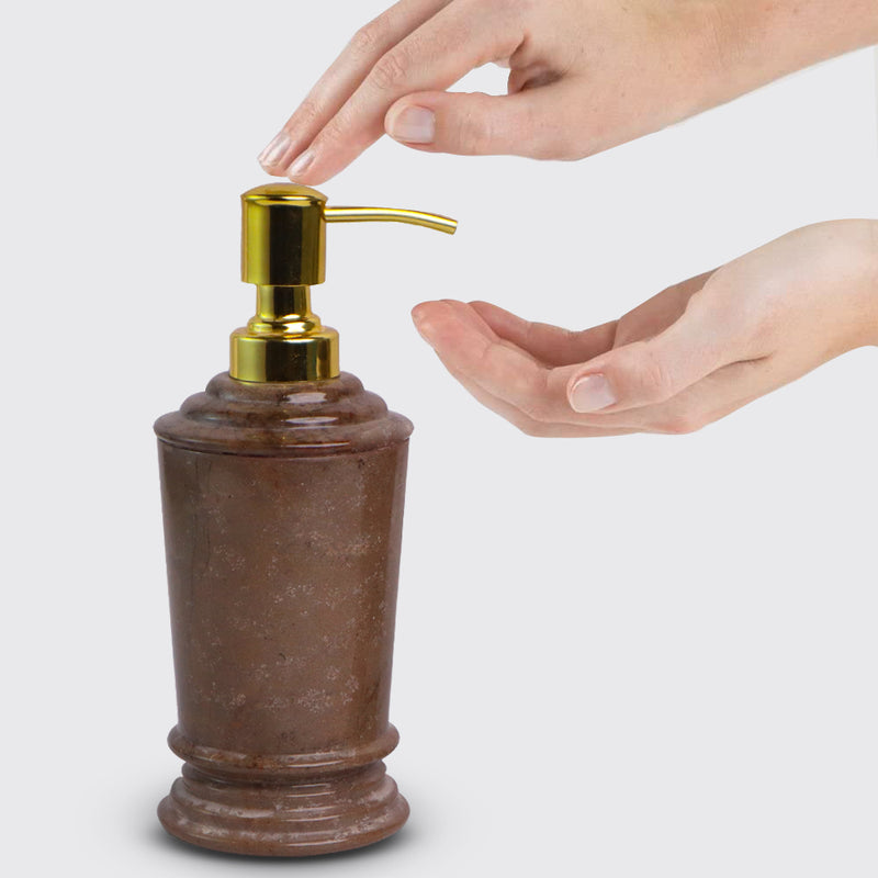 Marble Soap Lotion Dispenser (Bronze Armani) | Handicraft Bazaar