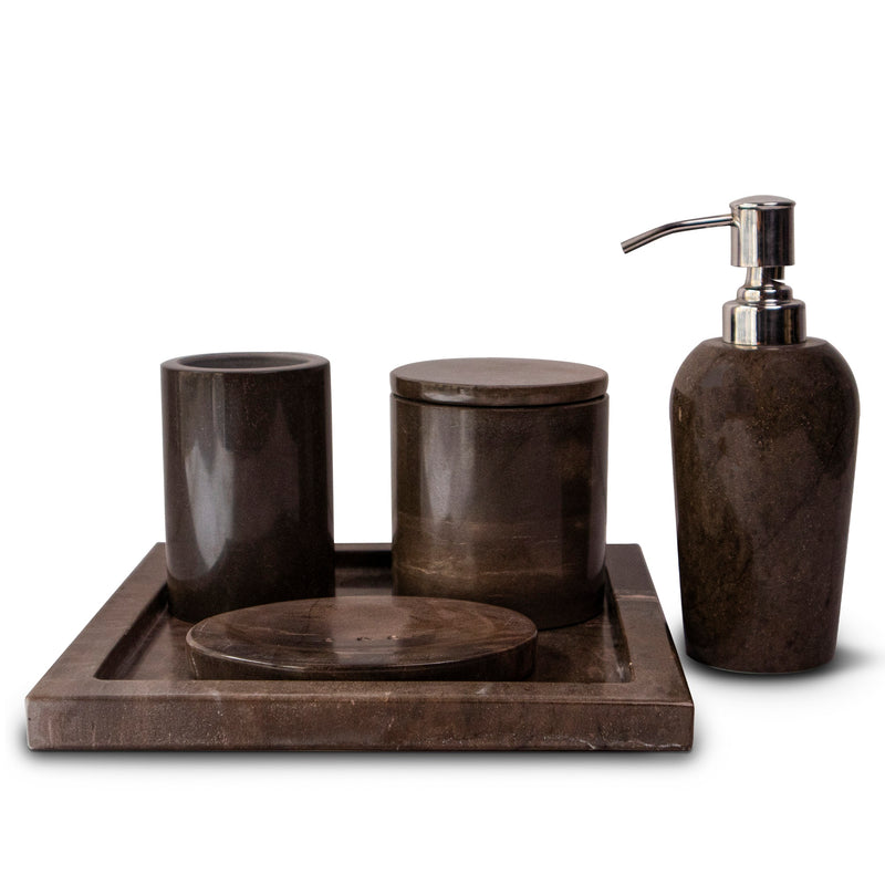 Marble Bathroom Set Bronze - Handicraft Bazaar