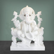 White Marble Ganesh Murti