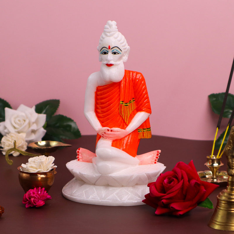 Loknath Baba, White Marble Statue - Handicraft Bazaar