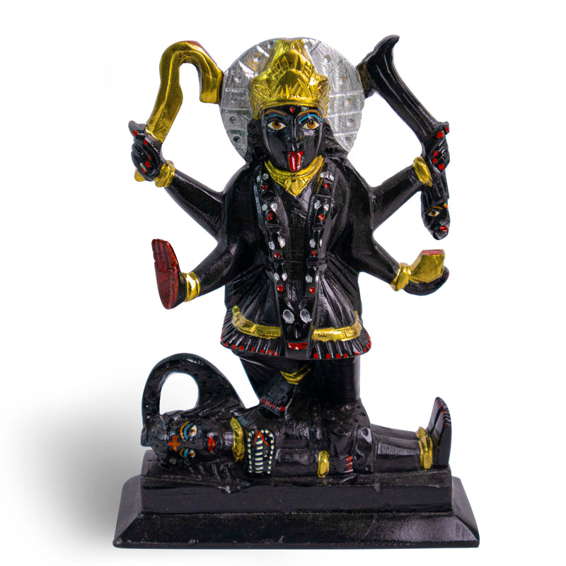 Goddess Maa Kaali, Marble Statue - Handicraft Bazaar