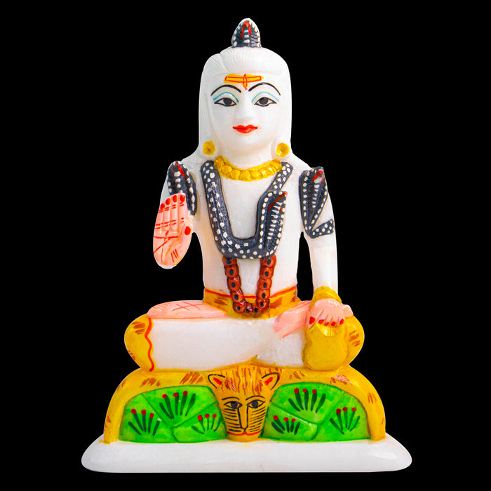 Lord Shiva, White Marble Statue - Handicraft Bazaar