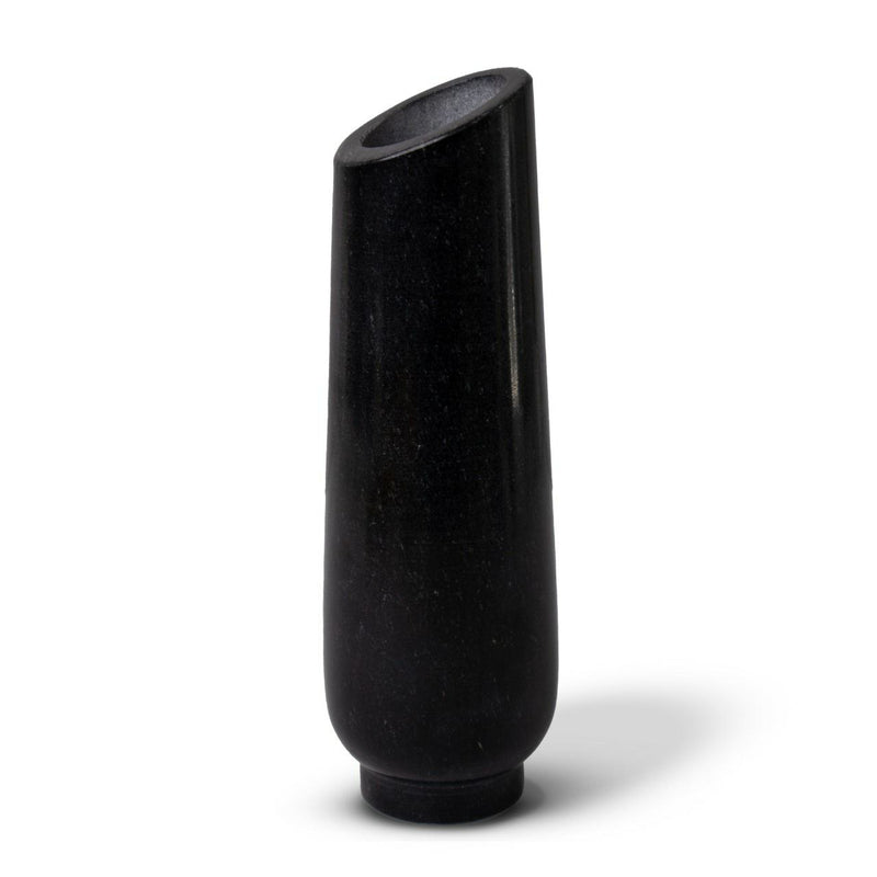 Marble Flower Vase, Black - Handicraft Bazaar