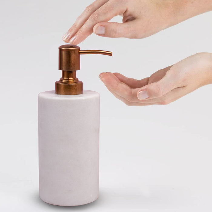 Marble Soap Lotion Dispenser (Wonder White) | Handicraft Bazaar