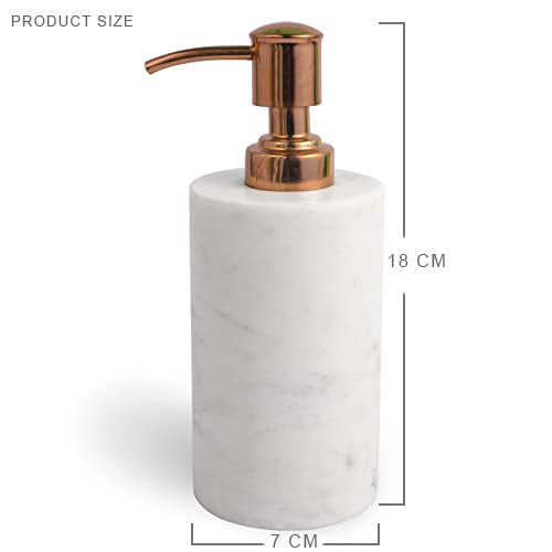 Marble Soap Lotion Dispenser (Wonder White) | Handicraft Bazaar