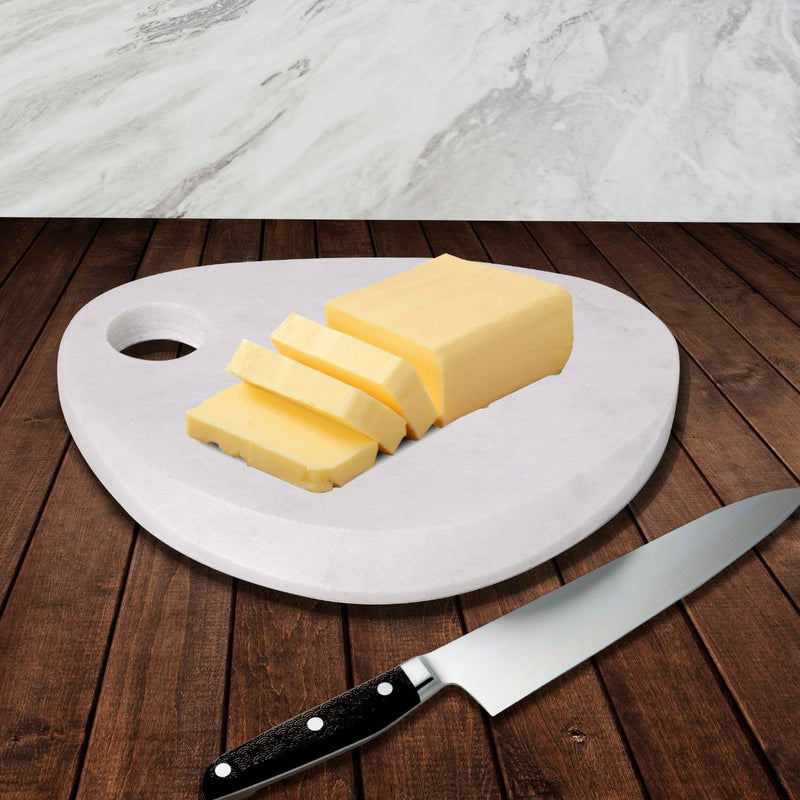 Marble Cheese Board, 8 Inches - Handicraft Bazaar