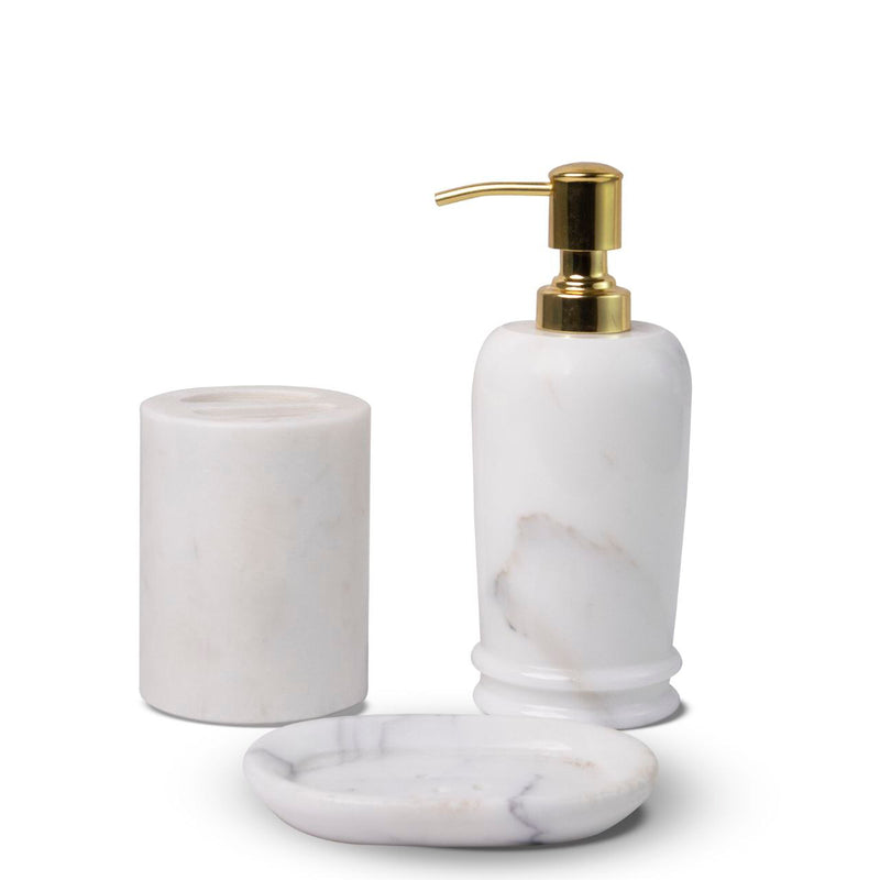 Marble Bathroom Set (Statuario) | Handicraft Bazaar